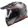 LS2 MX436 Pioneer Evo Knight Titaani/oranssi